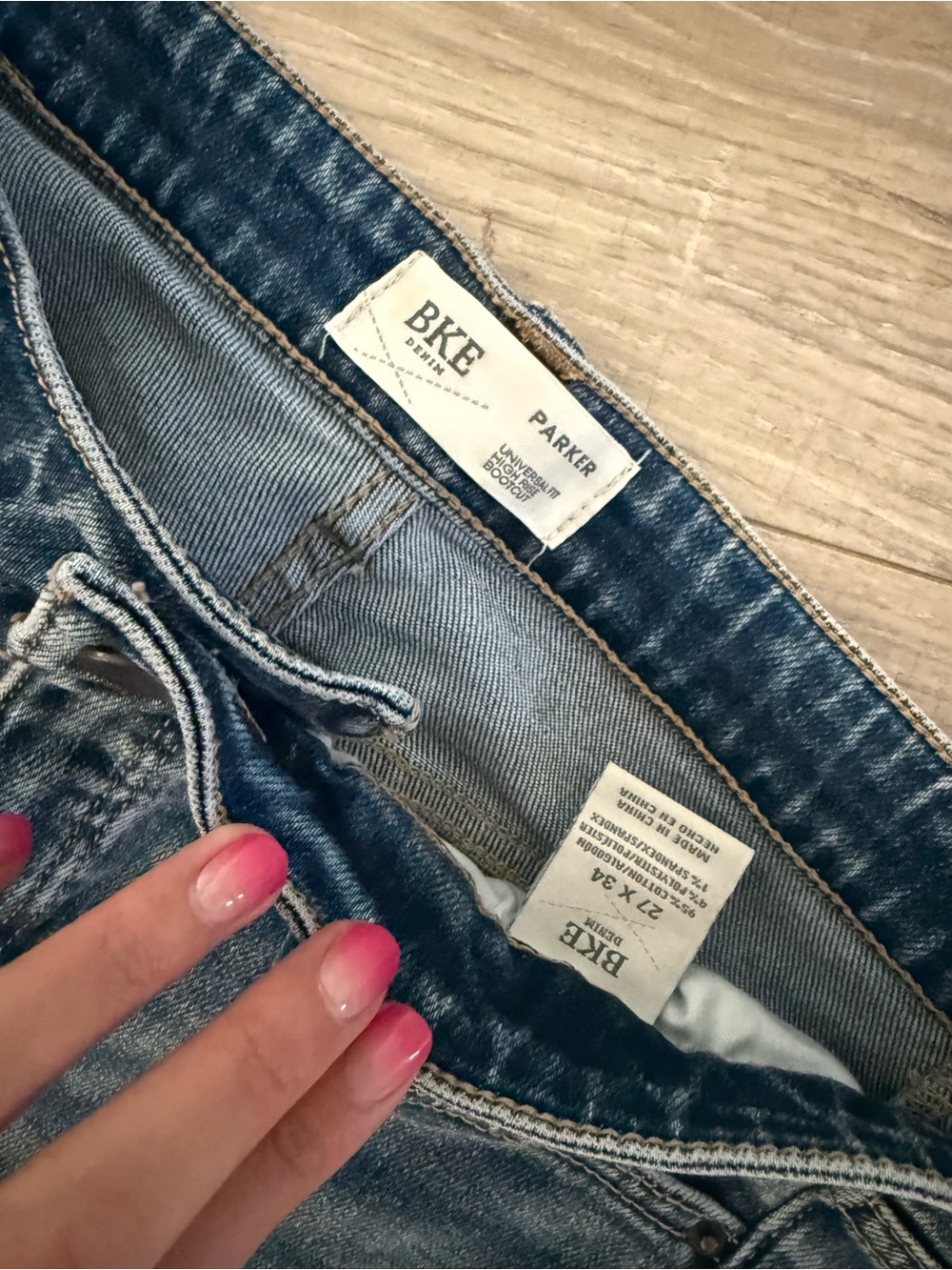 BKE Women's Dark Blue Bootcut Jeans